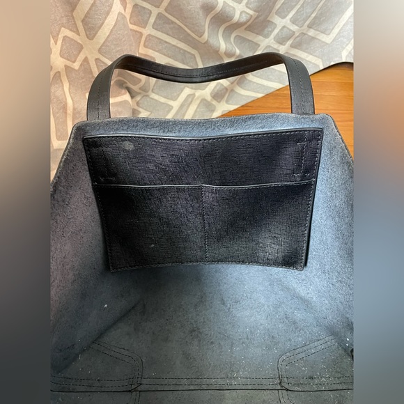 Vince Camuto Black Leather Tote Bag - Picture 8 of 10